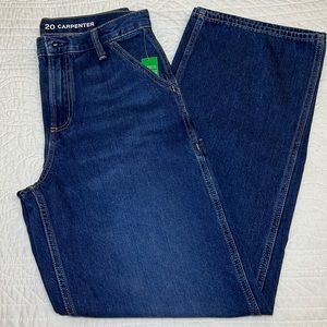 New GAP Teen Carpenter Jeans, Size 20, Medium Wash